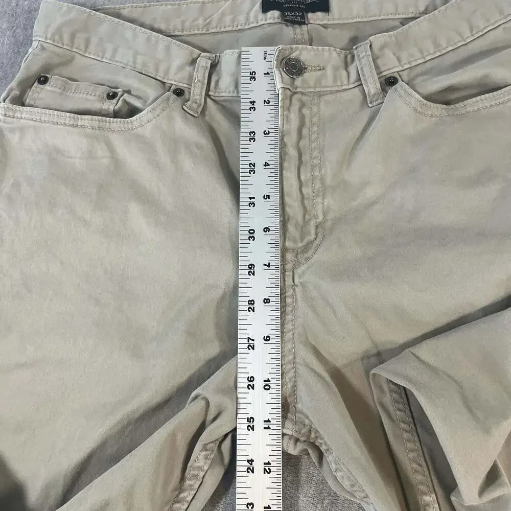 Banana Republic Straight Leg Khaki Casual Pants, Men’s35x32